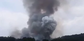 Fuerte explosión en cadena de cuatro talleres de pirotecnia en Tultepec, Edomex