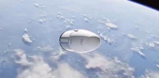 Una cápsula espacial con restos humanos se estrella en el Pacífico