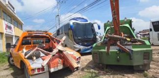 Bloquean la carretera México-Laredo este viernes 4 de julio por retención de autobús