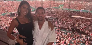 Lionel Messi pone el ejemplo en concierto de Coldplay