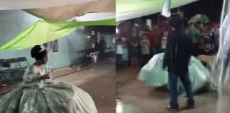 Quinceañera conquista TikTok al disfrutar su vals en plena tormenta, pese a críticas y lonas goteando