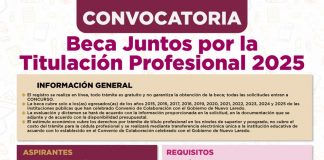 Lanza gobierno municipal convocatoria para la beca ‘Juntos por la Titulación Profesional’