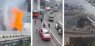 Actualizan saldo: 57 heridos, 19 de gravedad, tras explosión en Puente La Concordia