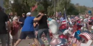 VIDEO: Joven destruye el memorial para Charlie Kirk