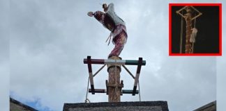 Lady Voladora: turista en estado de ebriedad se sube a poste de los voladores en Cuetzalan | Video