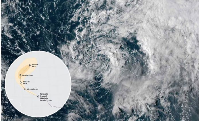 Tormenta tropical “Gabrielle”: esta es la trayectoria del fenómeno meteorológico