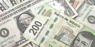 Peso liga dos semanas de ganancias frente al dólar previo a la decisión de política monetaria de Banxico