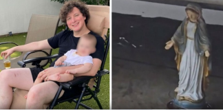 Protege Virgen a bebé de siete meses durante derrumbe de una barda en Monterrey