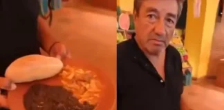 Joven exhibe a su papá por servirse huevo con frijoles en buffet de lujo en Xcaret