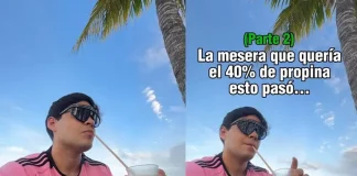 Turista denuncia discriminación en club de playa de Cancún por no dejar propina del 40%
