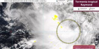 Se forma tormenta tropical Raymond en costas de Guerrero