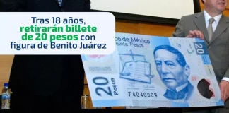 ¿Tienes este billete de 20 pesos? El Banco de México lo está retirando