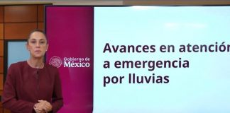 Claudia Sheinbaum destaca avances en atención a emergencia por lluvias en los estados: “tienen todo el apoyo del Gobierno de México”