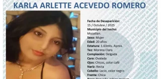 Desaparece Karla Arlette Acevedo tras salir de la universidad en Mazatlán