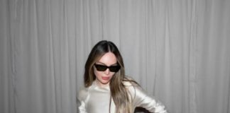 Belinda deslumbra con minivestido blanco de Lorena Saravia x H&M