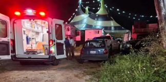 Colapsa grada de un circo en pleno show en Guadalajara; hombre cayó 2m de altura