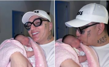Dani Flow da la bienvenida a su tercera hija con tierna foto en Instagram