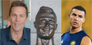 Tom Brady se ríe de la estatua de Cristiano Ronaldo: “Es la peor escultura de un atleta”
