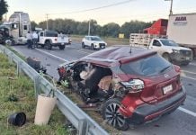 Registran aparatoso accidente en la carretera Victoria-Monterrey
