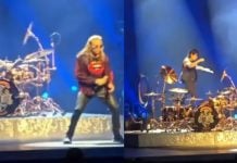 VIDEO: Alex, baterista de Maná, cae mientras realizaba acrobacia arriba de su banco durante un concierto