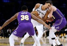 Wembanyama limitado por la defensa de Lakers en derrota de Spurs
