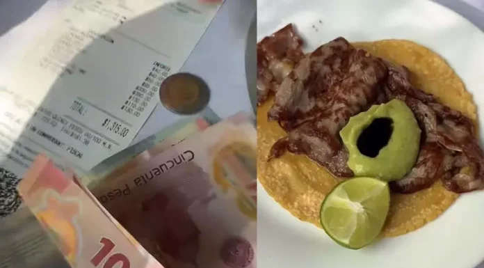 Tiktoker denuncia que en Tacos París de Robe Grill obligan a dejar 15% de propina