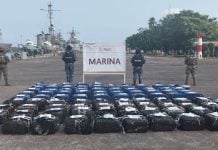 Aseguran 2.5 toneladas de cocaína frente a costas de Michoacán