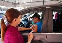 Gran respuesta ciudadana en Jornada de Vacunación Drive Thru contra la Influenza