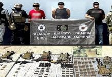 Primeros resultados del “Plan Michoacán”: 5 detenidos y arsenal decomisado
