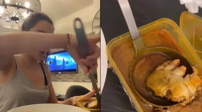 Joven encuentra supuesto pie humano en la comida que ordenó a domicilio