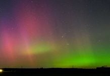 Aurora boreal ilumina el cielo de García, Nuevo León