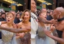 Fanático burla la seguridad y se lanza sobre Ariana Grande en la premiere de Wicked