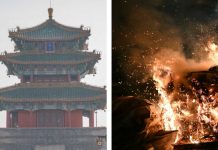 Devastador incendio consume templo de mil 500 años en China