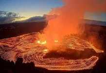 Alerta en Hawái por la erupción del volcán Kilauea: alcanzó los 450 metros de altura