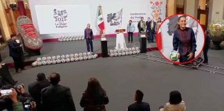 Reportera rompe protocolo y le grita a Sheinbaum: “Mejor aviente medicamentos, presidenta”