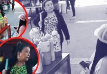 VIDEO: Mujer tira puesto de comida a migrantes que transmitían en vivo