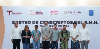 Realizan sorteo de conscriptos del servicio militar nacional clase 2007 y remisos en Nuevo Laredo