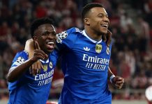 Mbappé anota su primer póker en Champions League y el Real Madrid retoma la senda del triunfo