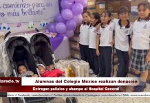 Alumnas del Colegio México realizan donación al Hospital General de Nuevo Laredo (VIDEO)
