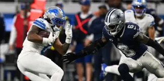 Jahmyr Gibbs firma tres touchdowns y Lions vence a Cowboys