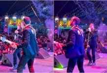 En concierto de Los Titanes de Durango, fan lanza lata e impacta en el rostro del líder de la banda: “en el hocico, sí me dolió”