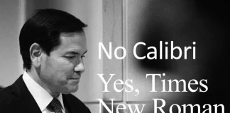 Marco Rubio ordena volver a Times New Roman para documentos y acusa a Calibri de ‘woke’