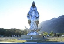Así es la monumental estatua de la Virgen de la Misericordia en Tamaulipas, con 32 metros de altura