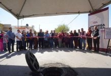 Gobierno de Carmen Lilia Canturosas entrega obras estratégicas de drenaje y colectores pluviales en 3 colonias de Nuevo Laredo