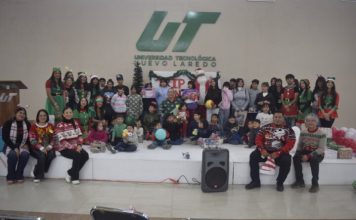 Organizan alumnos de la UT Nuevo Laredo Festival Navideño a niños de casa hogar