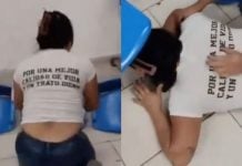 Madre llora, grita y tira sillas en institución de salud por falta de medicamentos para su hijo | VIDEO