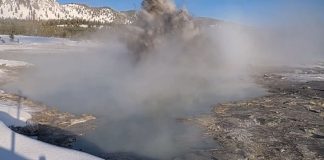 VIDEO: Captan explosión de géiser en el Parque Nacional de Yellowstone