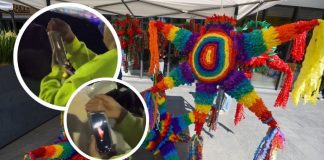 VIDEO: Mujer protege del aire su velita virtual en posada y se vuelve viral
