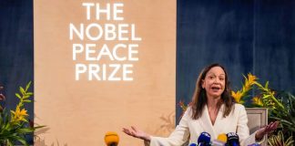 El Nobel no se puede transferir, dice Instituto; Machado dijo que quería “compartirlo” con Trump