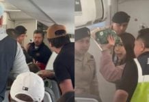 Pareja arma trifulca en avión; incidente retrasó vuelo 40 minutos